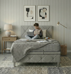 מיטה וחצי יילו עם ראש | Yellow